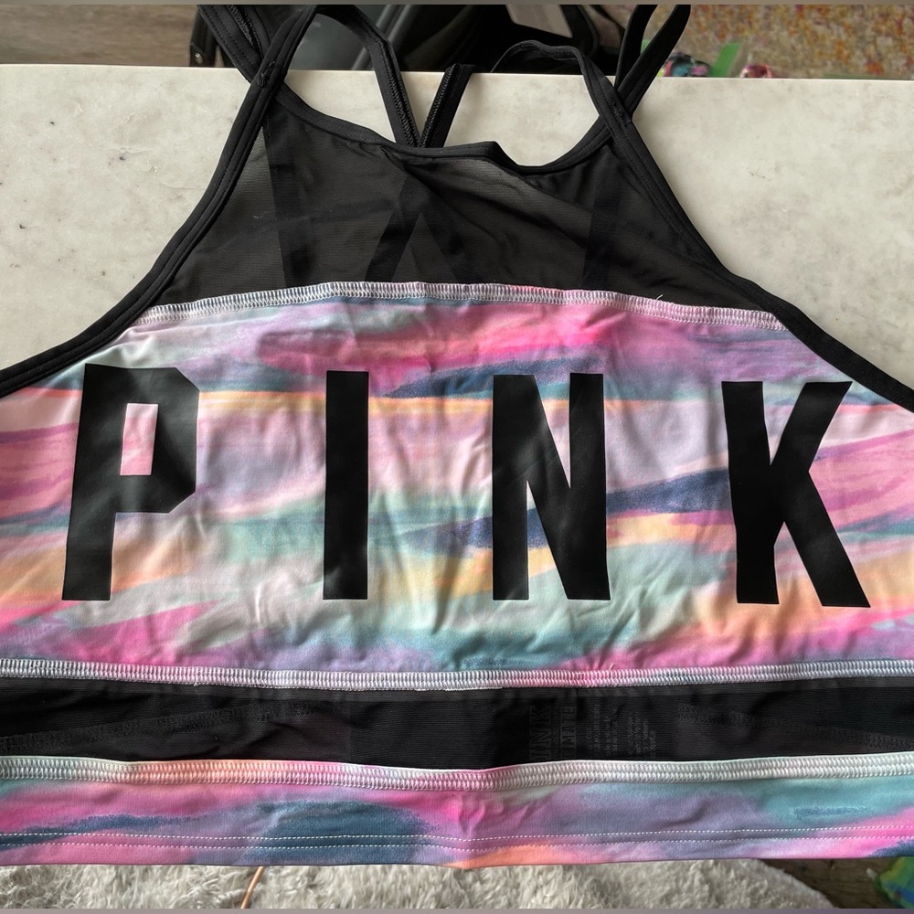 NEW - w/o tag Victoria’s Secret Pink (size Large) Colorful Ultimate Sports Bra